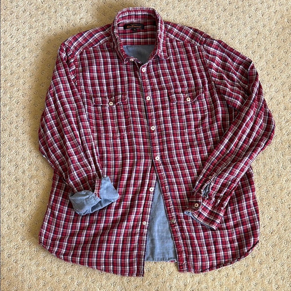 Ben Sherman Red Plaid Shirt